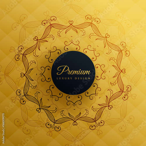 premium golden mandala decoration background