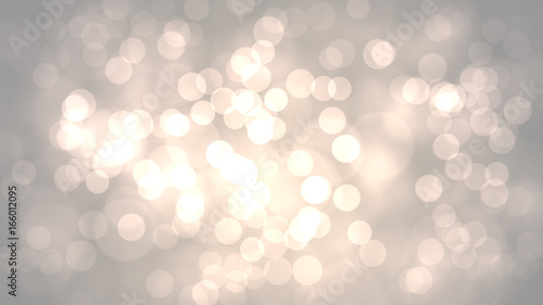 Decorative christmas background with bokeh lights and snowflakes photo