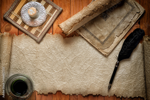 parchment paper with quil p...