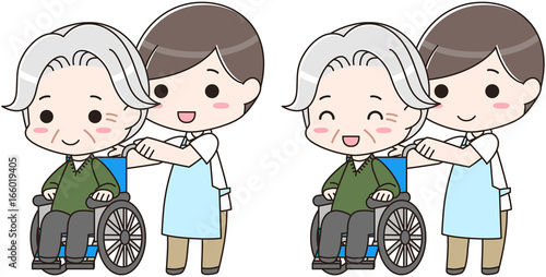老人 高齢者 車椅子 介護士 看護師 笑顔 イラスト Stock Vector Adobe Stock 老人 高齢者 車椅子 介護士 看護師 笑顔 イラスト Stock Vector Adobe Stock