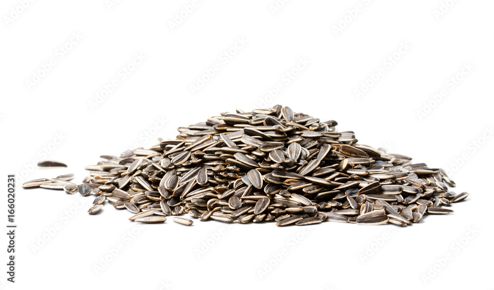 Sunflower seeds isolated on white Sunflower seeds isolated on white