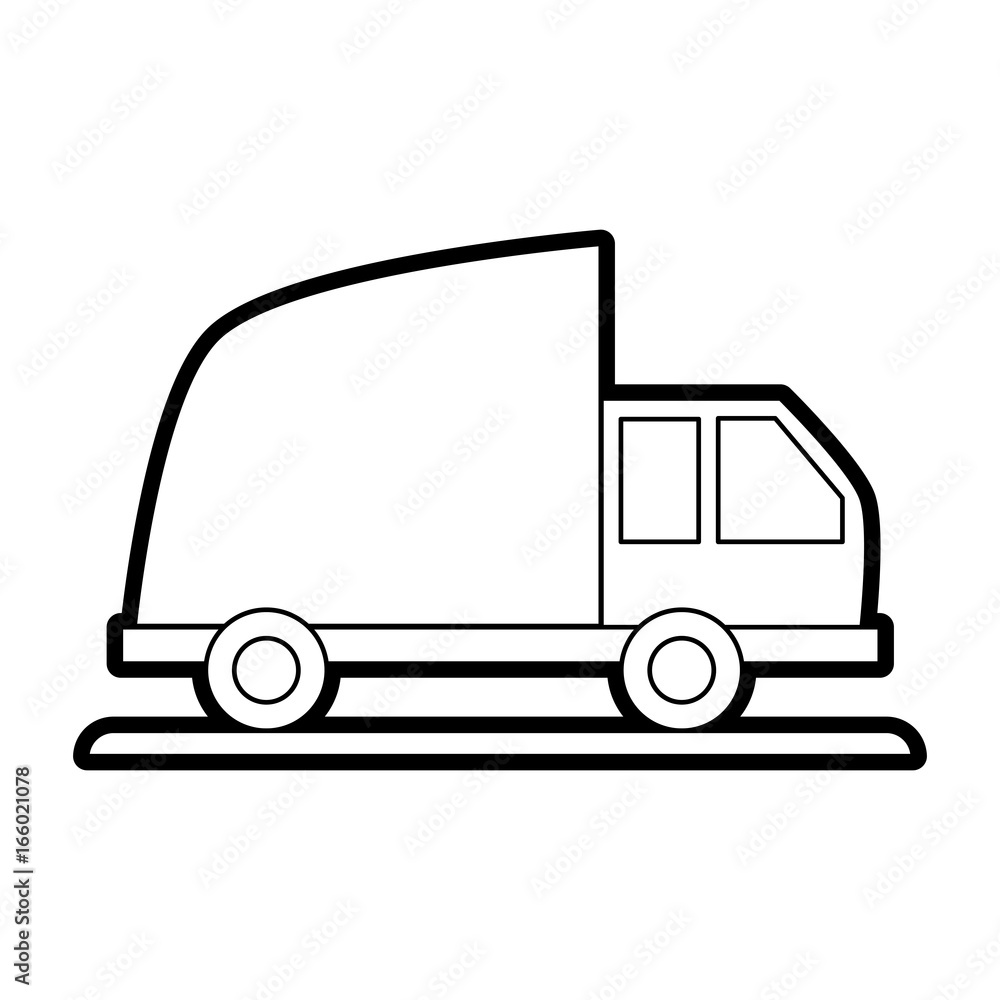 cargo truck vector illustration