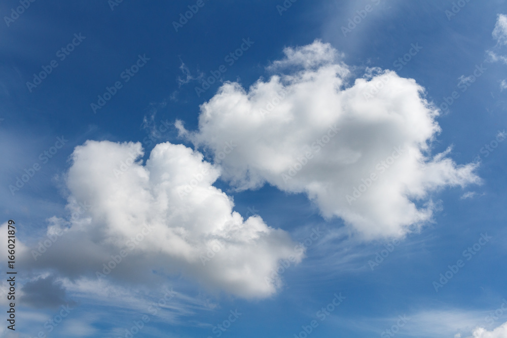 white summer clouds and intense blue sky white summer clouds and intense blue sky