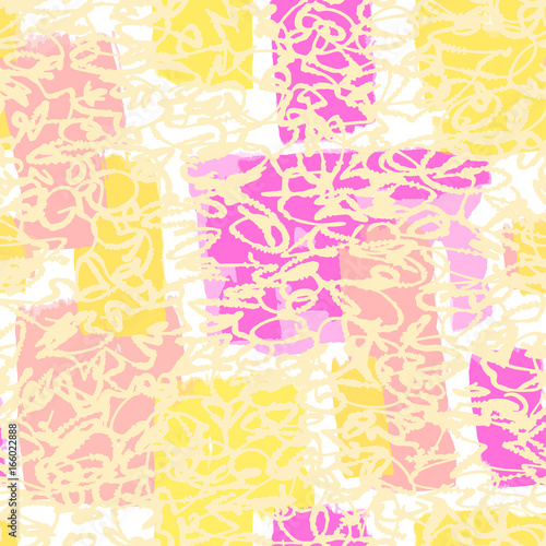 Textile seamless graffiti doodle pattern