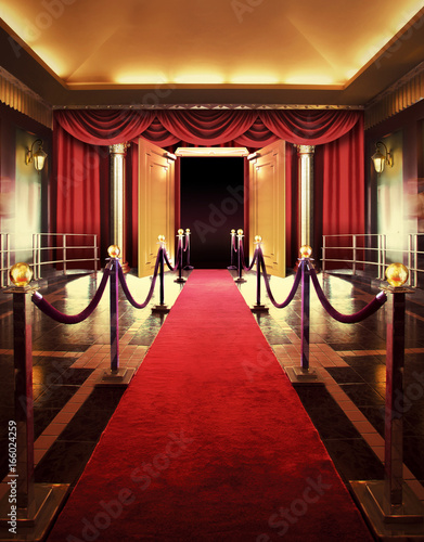 Red carpet entrance background