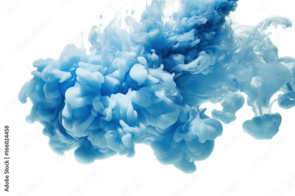 Ink in water. Color splash - obrazy, fototapety, plakaty 