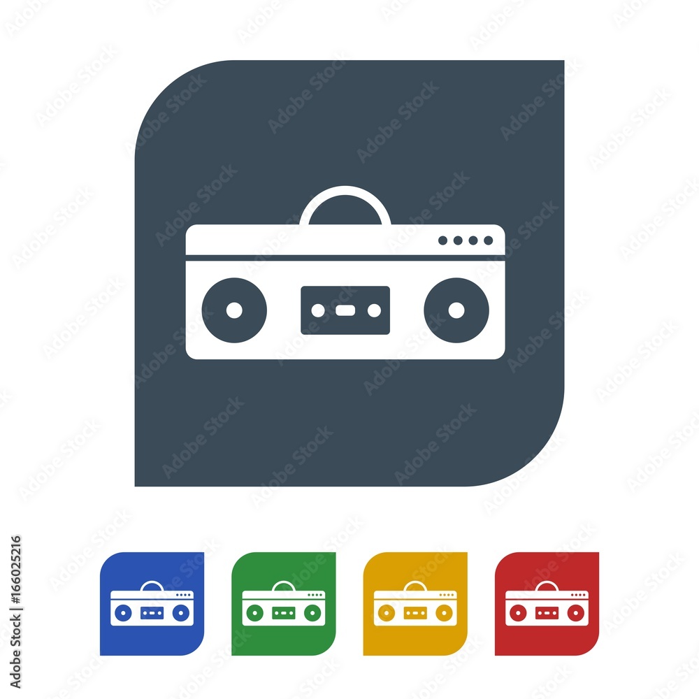 Boom box Icon Isolated on White Background.vector illustration icon Boom box Icon Isolated on White Background.vector illustration icon