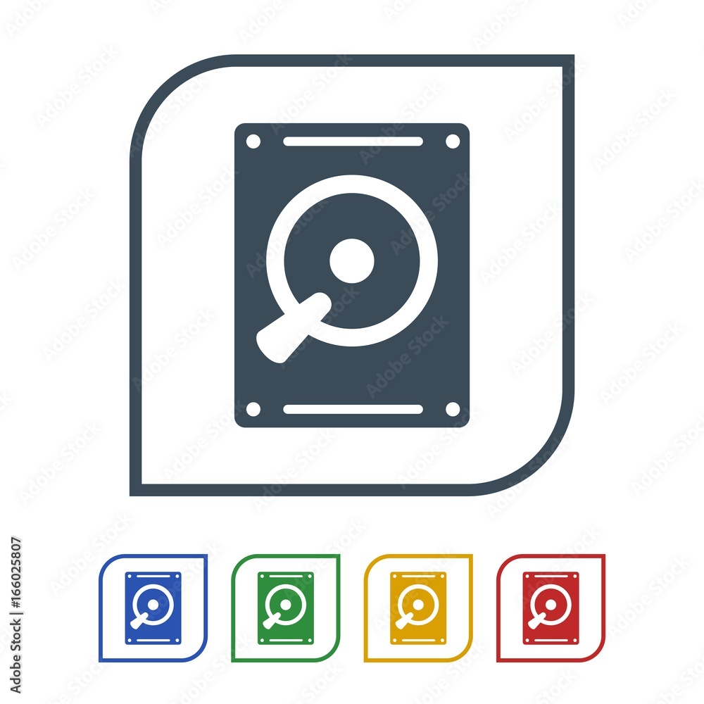 Internal hard drive Icon Isolated on White Background.vector illustration icon Internal hard drive Icon Isolated on White Background.vector illustration icon