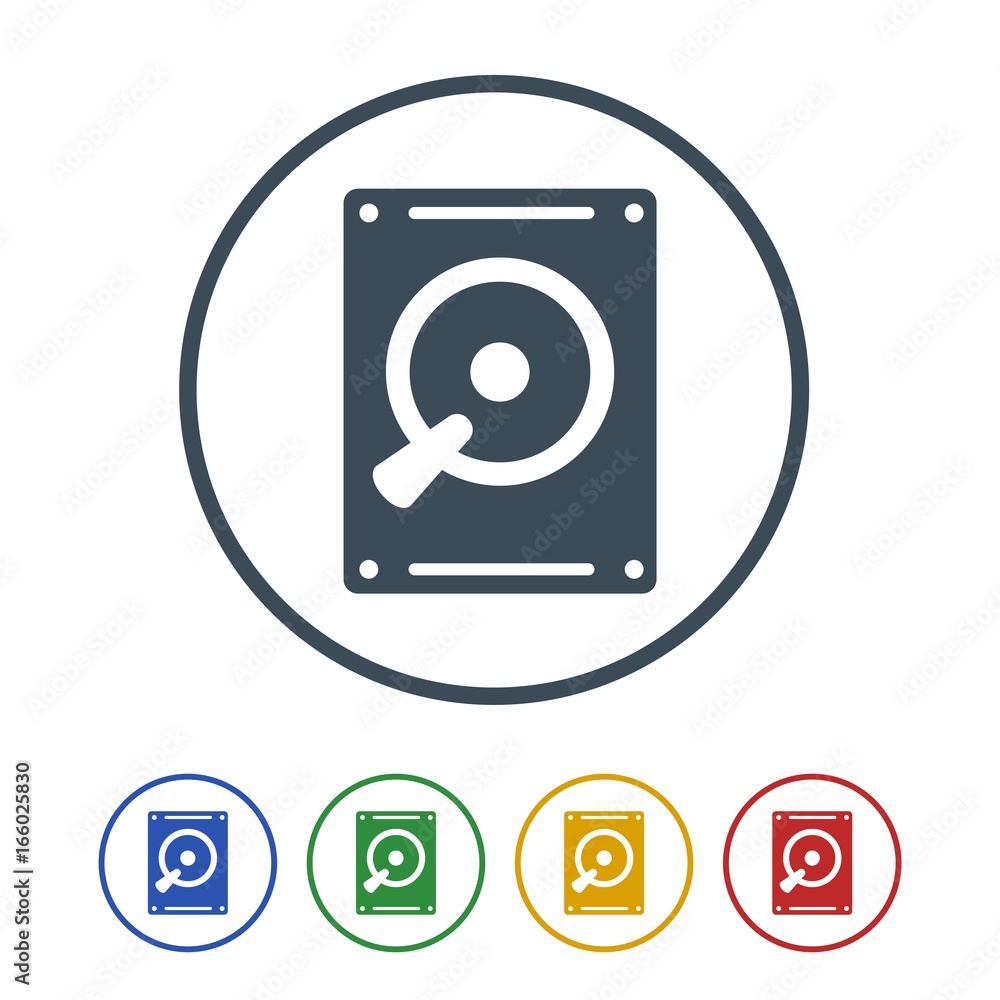 Internal hard drive Icon Isolated on White Background.vector illustration icon Internal hard drive Icon Isolated on White Background.vector illustration icon