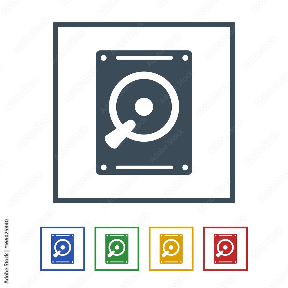 Internal hard drive Icon Isolated on White Background.vector illustration icon Internal hard drive Icon Isolated on White Background.vector illustration icon