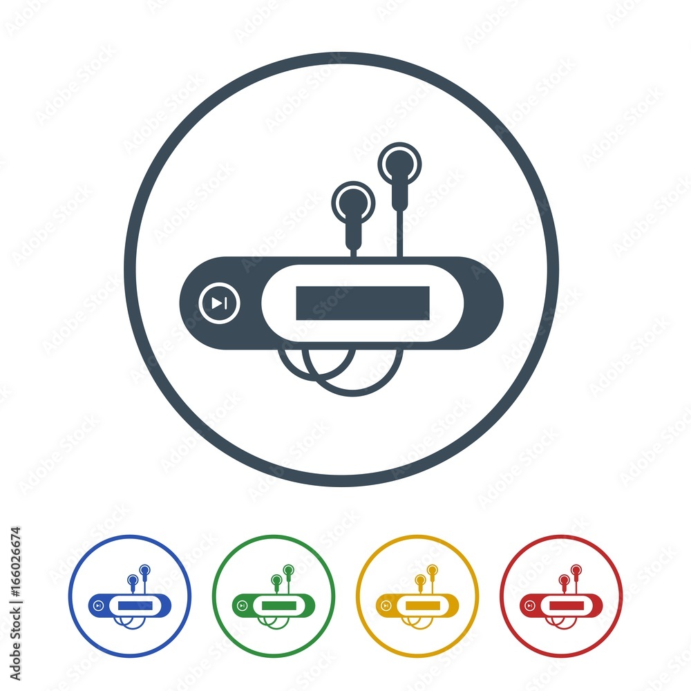 MP3 player Icon Isolated on White Background.vector illustration icon MP3 player Icon Isolated on White Background.vector illustration icon