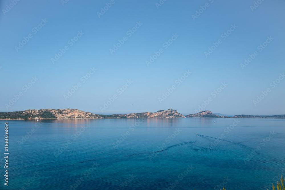  View of the region of Pylos , Peloponnese, Greece