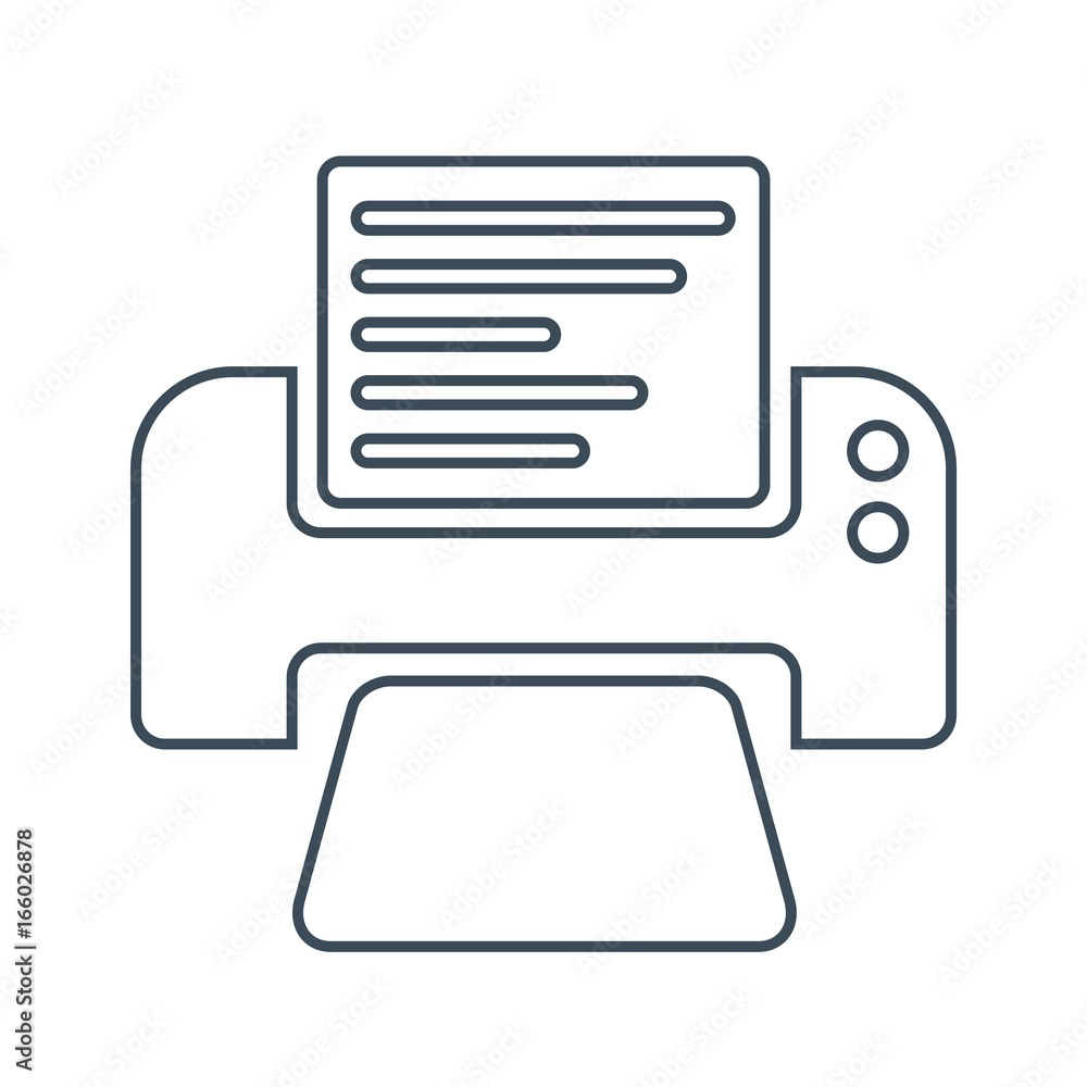 Printer Icon Isolated on White Background.vector illustration icon Printer Icon Isolated on White Background.vector illustration icon