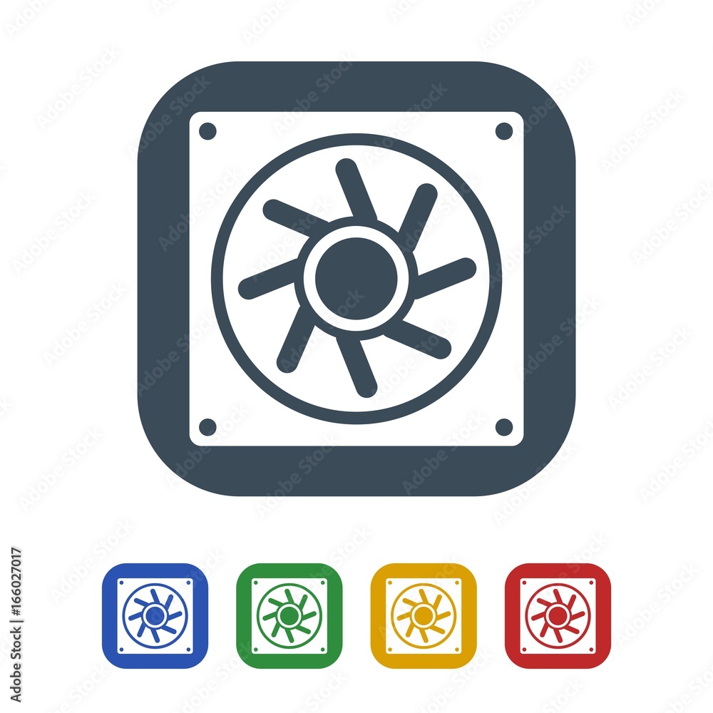 Computer cooling fan icon