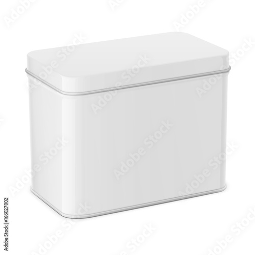 Rectangular glossy tin can template.