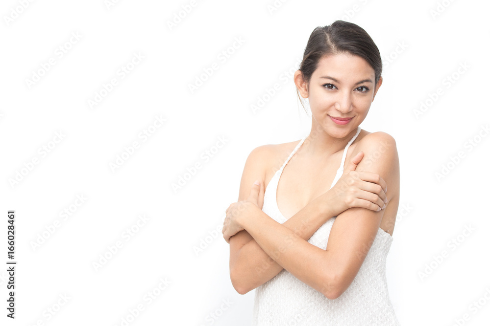 Beautiful Woman Portrait Beauty with maleup concept. Fashion Beauty Model isolated on white, 20s year old. Beautiful Woman Portrait Beauty with maleup concept. Fashion Beauty Model isolated on white, 20s year old.