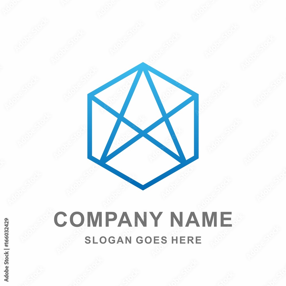 Geometric Hexagon Arrow Wings Cube Box Architecture Interior Construction Business Company Stock Vector Logo Design Template Geometric Hexagon Arrow Wings Cube Box Architecture Interior Construction Business Company Stock Vector Logo Design Template