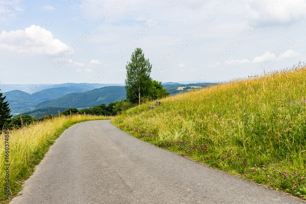 Straße auf dem Schomberg, Sundern-Wildewiese Straße auf dem Schomberg, Sundern-Wildewiese
