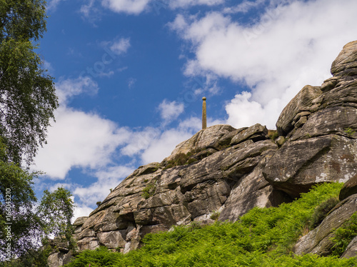 Nelson's Monument at Birchen Edge in Peak District