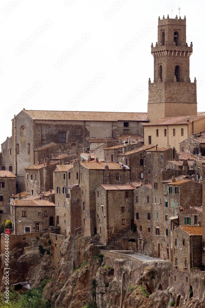 Fototapeta premium view of Pitigliano