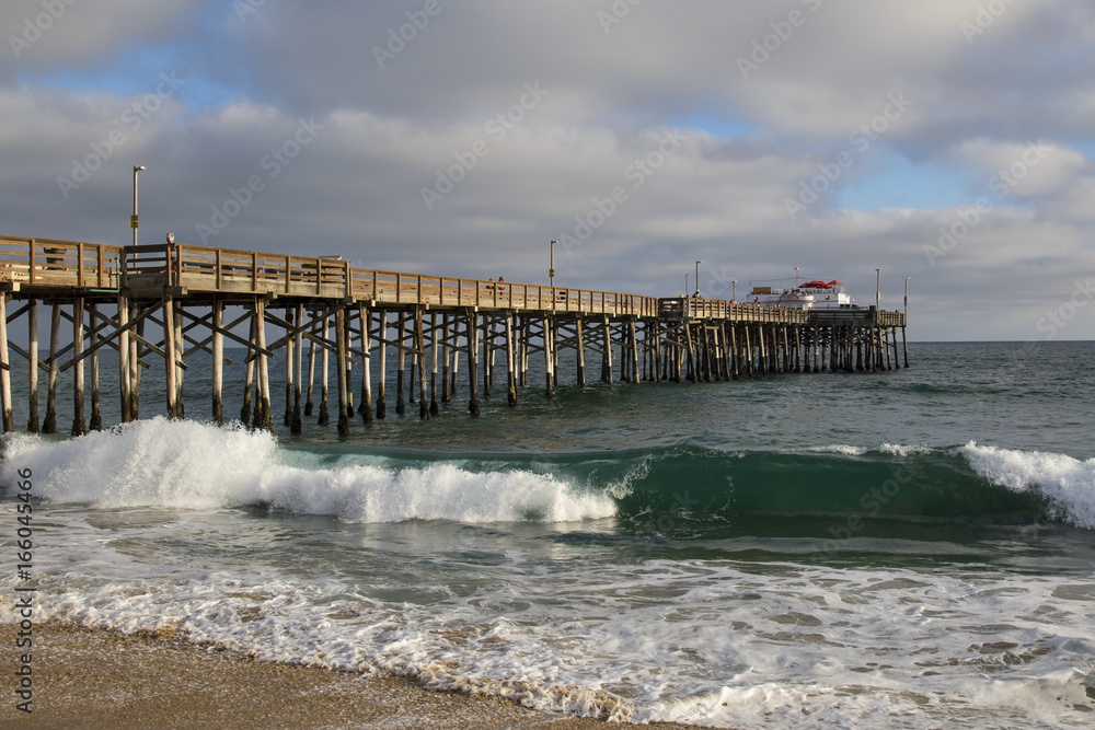 Beach pier at Balboa Pier during the afternoon