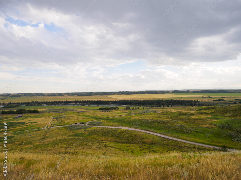 The pathways and beautiful land of Glenbow Ranch in Alberta