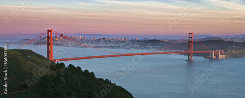 Golden Gate Bridge at Sunset, San Francisco, California