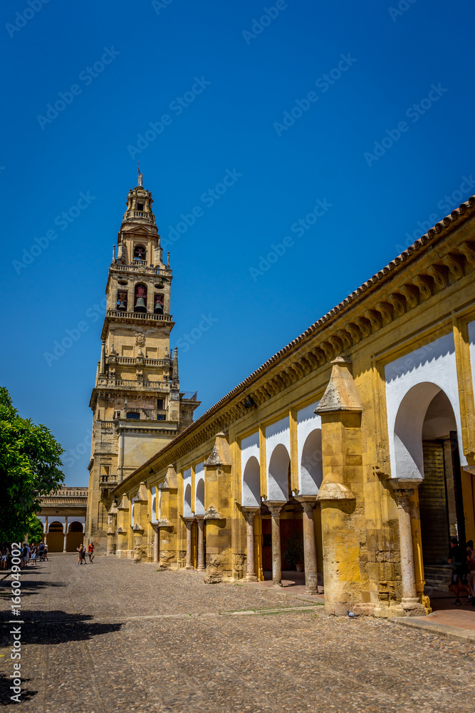 Bell tower  of the Mosque-Cathedral, the Mezquita in Cordoba, Andalucia, Spain, Europe