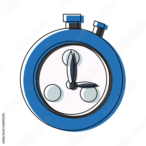 stopwatch school subject sign simple icon on background