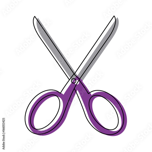 school scissors tool handle object