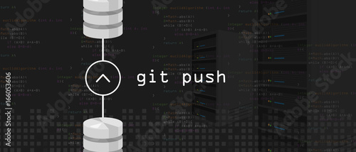 git push request programming coding server and database
