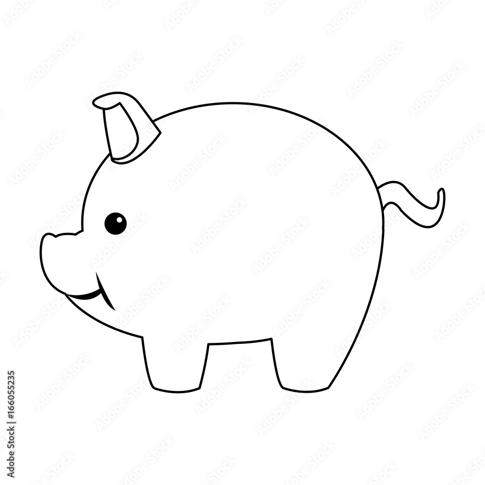 piggy safety money bank concept