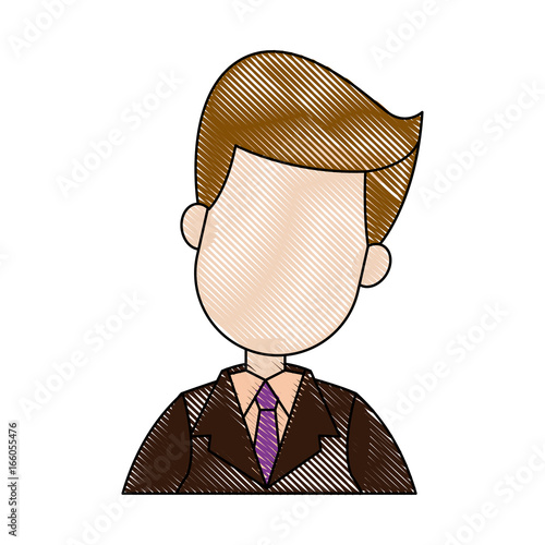 businessman in suit business cartoon successful man