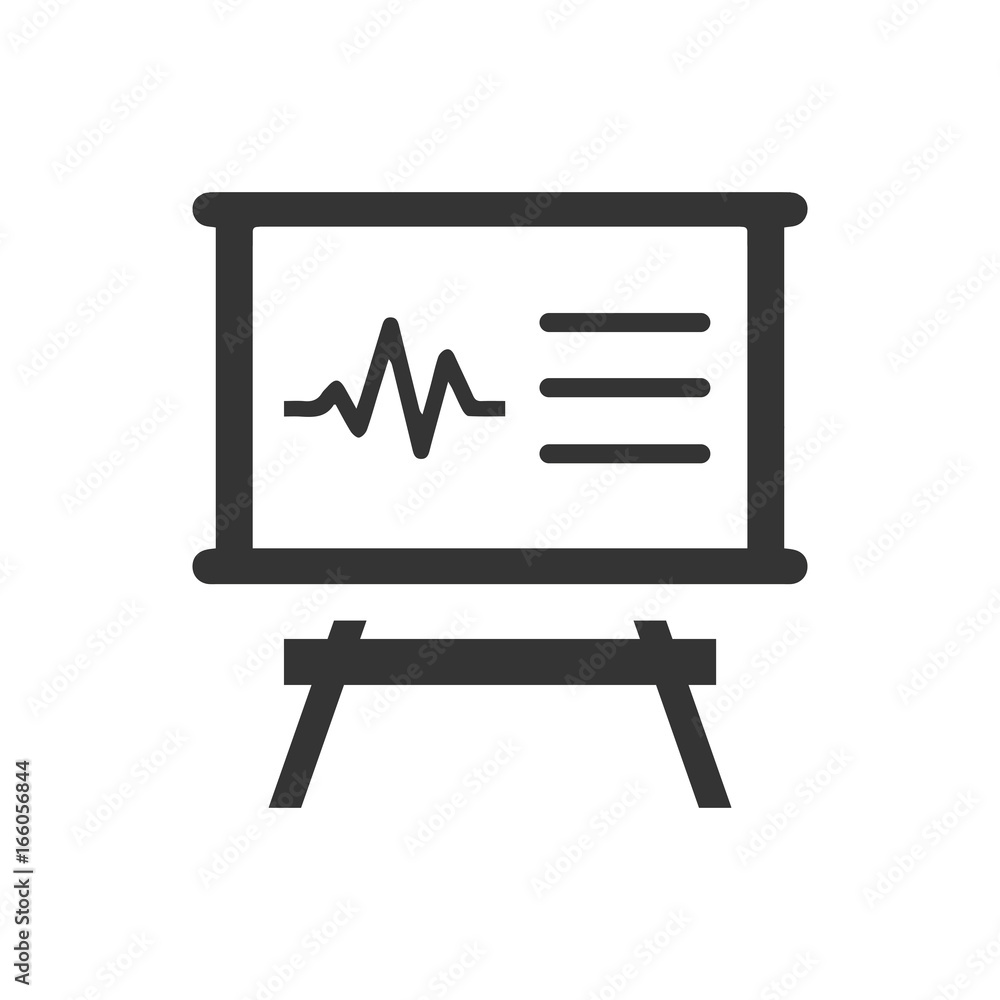Presenting Graphical Analysis Icon Presenting Graphical Analysis Icon