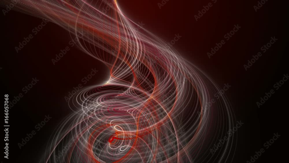 Futuristic animation with glowing particle stripe object in slow motion, 4096x2304 loop 4K Futuristic animation with glowing particle stripe object in slow motion, 4096x2304 loop 4K