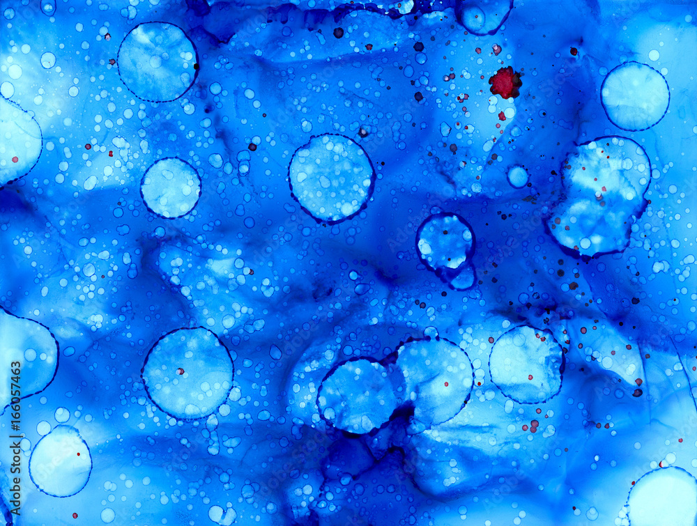 Abstract raster splattered light blue with stains Abstract raster splattered light blue with stains