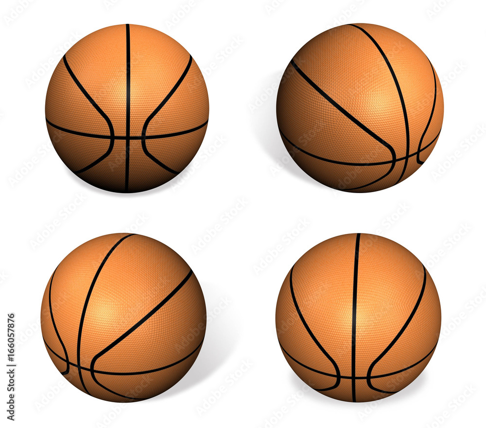 3D Basketball icon. 3D Icon Design Series.