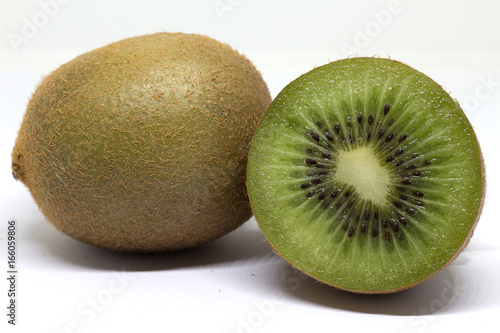 kiwi fruit isolated on white background 