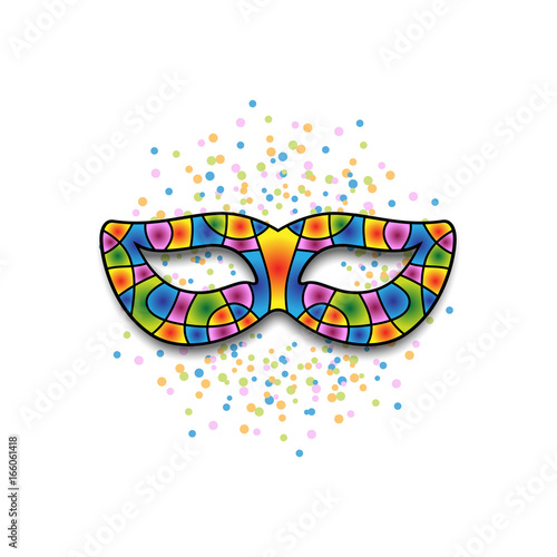 stylized carnival mask