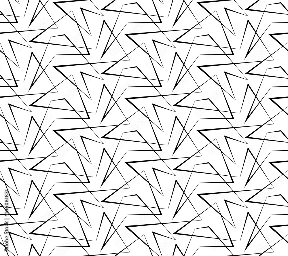 Abstract vector seamless white background of black lines. Abstract vector seamless white background of black lines.
