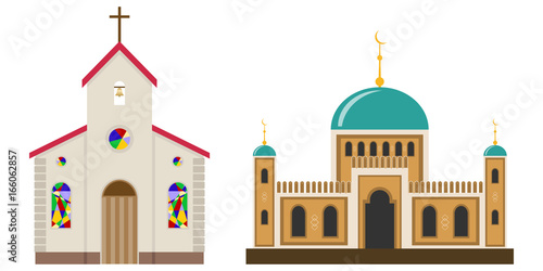 Church and mosque