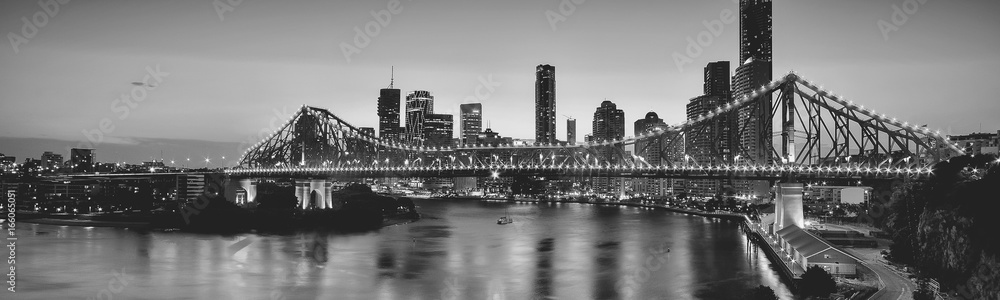 Iconic Story Bridge in Brisbane, Queensland, Australia. Iconic Story Bridge in Brisbane, Queensland, Australia.