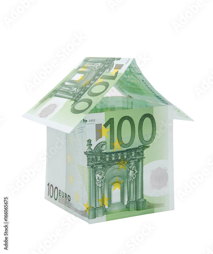 A house made from euro bills