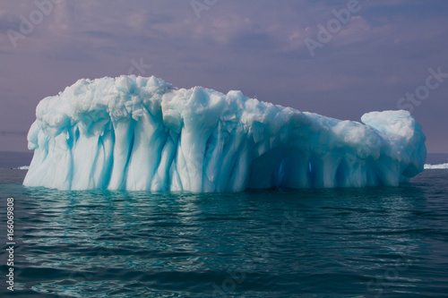 An iceberg off the coast of Austfonna ice cap, Svalbard, Norway.