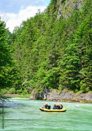 Rafting on the river