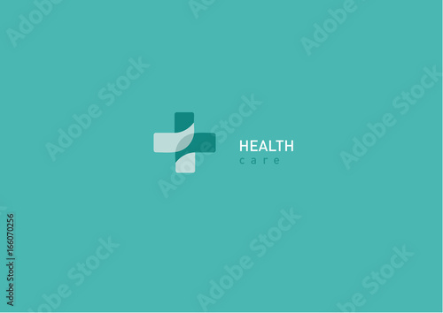 Bright logo on medicine and health, chat