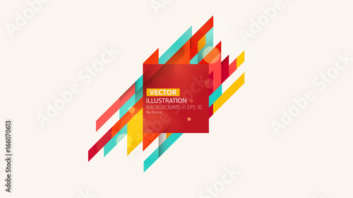 Minimalistic design, creative concept, modern diagonal abstract background. Geometric element. Vector-stock illustration