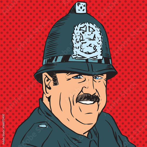 avatar portrait of a British police officer