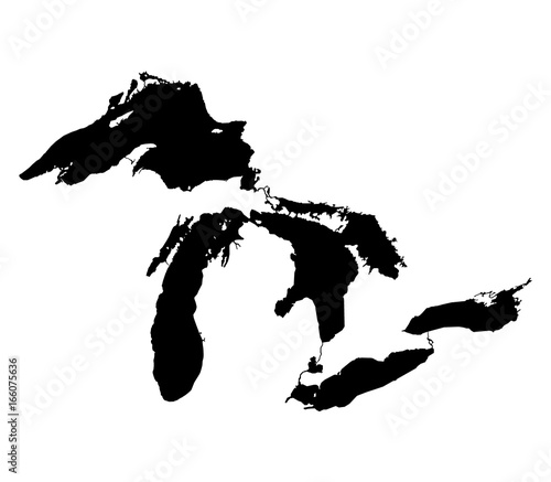 Map of Great Lakes photo