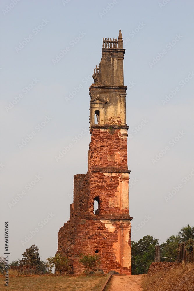 Glockenturm, St. Augustine Kirche, Velha Goa, Indien